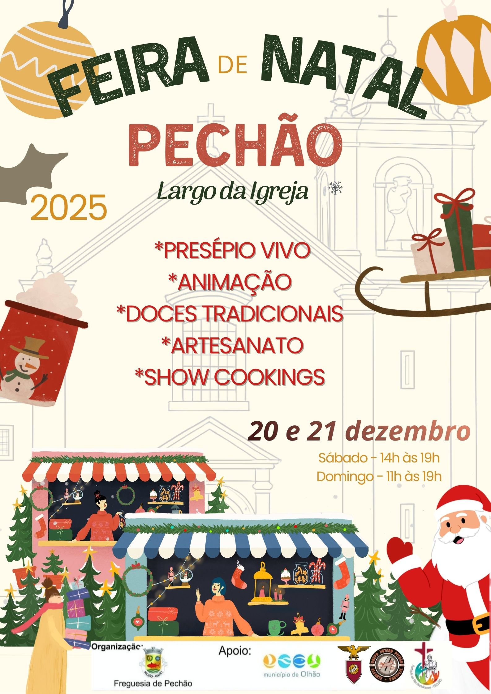 X Feira de Natal de Pechão: Tradição, Sabores e Magia no Largo da Igreja