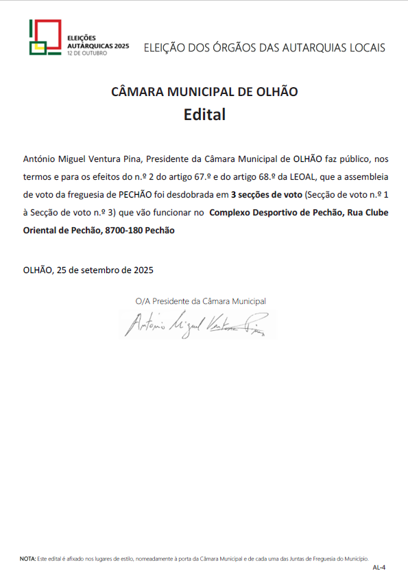 2025 Autarquicas EditalAlteracaoPechao